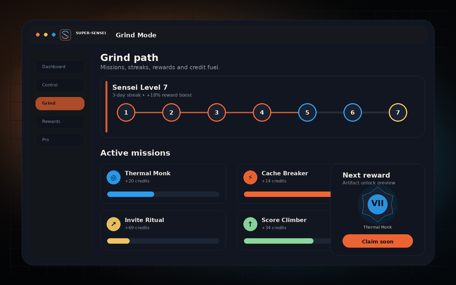 SuperSensei Grind path
